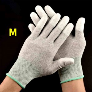 Anti Static Carbon Fiber Handschoenen Nylon Finger PU Coated Arbeid Protection Handschoenen
