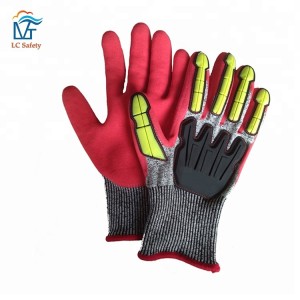 Nitrile Sandy Dipped Cut Resistant Anti Impact Gloves