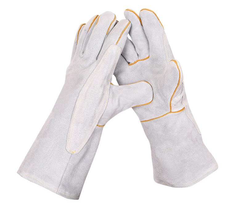 Factory Price Winter Leather Reinforcement Industrial Welding Safty Gloves