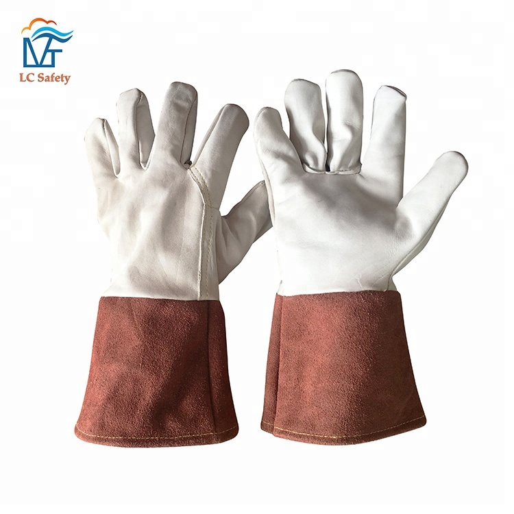 Custom Leather Prick Resistant Argon Tig Welding Glove