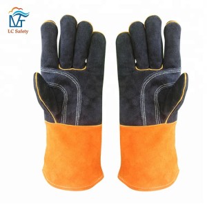 Industrijske moške zaščitne delovne rokavice iz govejega usnja