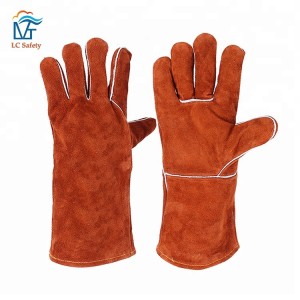 Безкоштовний зразок шкіряних рукавичок для зварювання, що поглинають піт