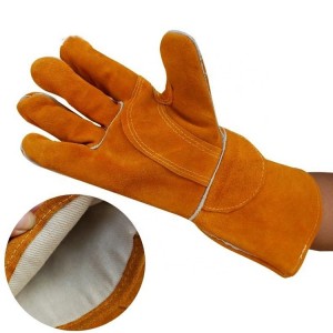 Safety Cowhide Split Leather Welding Working Glove