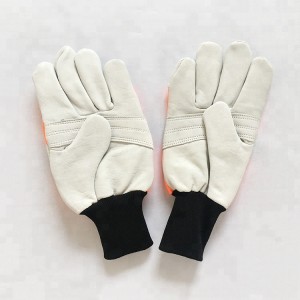 Nantong fabrică cu ridicata en388 en381 mănuși de protecție pentru mâna stângă cu lanț pentru ferăstrău Stihl