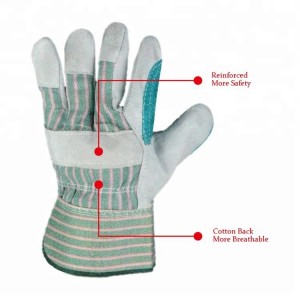 Hitzebeständige Handschuhe aus Rindsleder für Gartenarbeit, Schweißen, Umzug, Arbeitshandschuhe aus Rindsspaltleder