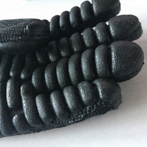 Shaqada Badbaadada Caag Xumbo-Xogta Latex Dahaaran Ka-hortagga Vibration Gloves cinjirka synthetic tpr arbeits handschuhe