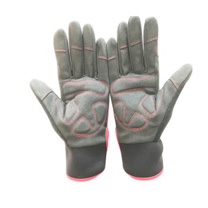 Red Thicken Working Impact Glove Anti Smashing Safety Glove Construction Site Mga Shock Absorb Gloves