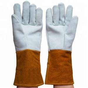 Оптові вогнестійкі зварювальні рукавички з коров'ячої шкіри Tig