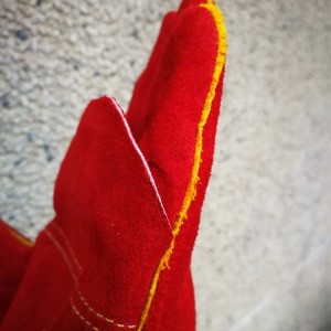 Heat Resistant Long Premium Leather Glove Working Welding Safety Handschoenen