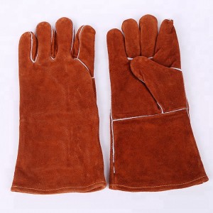Bezplatná pracovní rukavice pro svařování kůže pohlcující pot