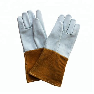Tutus Fireproof Cow Grain Leather Safety Tig Welding Gloves