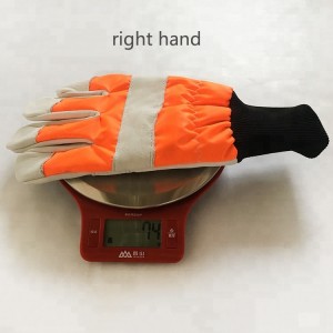 نانٹونگ فیکٹری ہول سیل en388 en381 stihl chainsaw کے لئے بائیں ہاتھ کے تحفظ کے چینسا دستانے