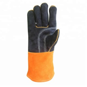 Industrial Men Hand Protective Cow Split Leather Safety Work Glove