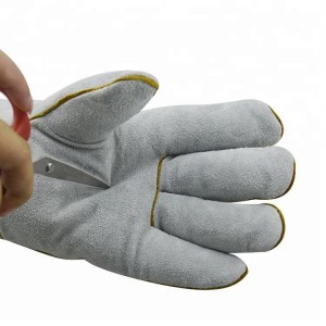 Блацк Цов Сплит кожне рукавице за заваривање за тешке услове цуеро гуантес солдар трабајо