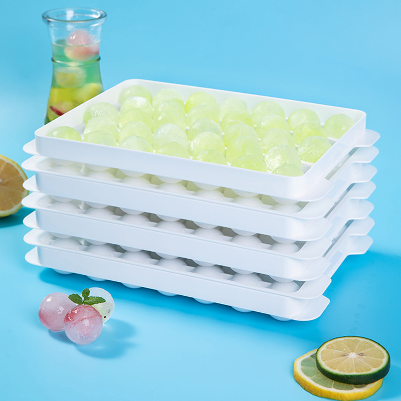 33Pcs Ice Cube Trays with Lids BPA Free with Removable Lid Ice Cube Trays for Chilled Drinks Whiskey & Cocktails