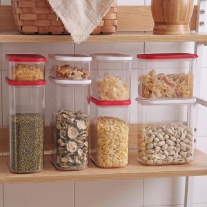 Airtight BPA Free Plastic Cereal Containers Plastic Food Storage Container Set for Sugar, Flour and Baking Supplies