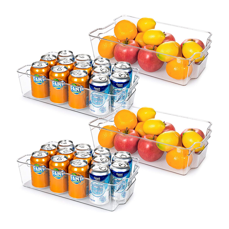 Wholesale Kitchen Organizer Clear Fridge Freezer Storage Organizer Refrigerator Bins Stackable Storage