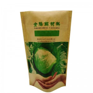 Biodegradable PLA stand up dried fruit pouch