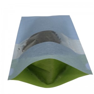 Kertas katun pribadi nangtung kantong bungkusan pikeun daun tea