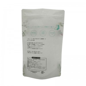 Biały papier pakowy i torby do pakowania suszonej żywności PLA z łatwym zamkiem błyskawicznym