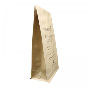 کیسه های کاغذی کرافت بسته بندی سازگار با محیط زیست برای برگ های چای با زیپ آسان