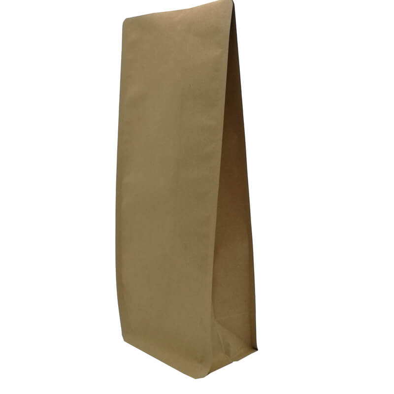 2.ECO friendly yellow kraft paper gusset bags for tea leaves (5)