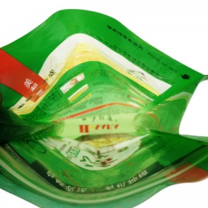 Plene biodegradable PLA gusset sacculos pro rice sarcina
