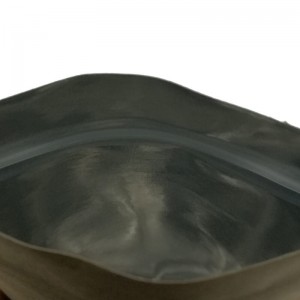 Bossa d'embalatge transparent d'un costat opaca amb cremallera fàcil
