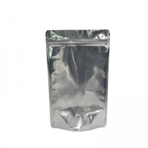 En side uigennemsigtig en side gennemsigtig emballagepose med let lynlås