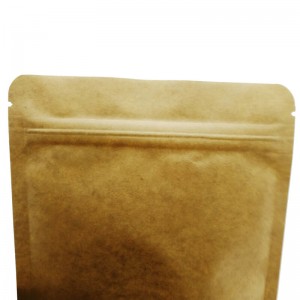 Bolsas de embalaxe de papel biodegradable de PLA e papel kraft amarelo