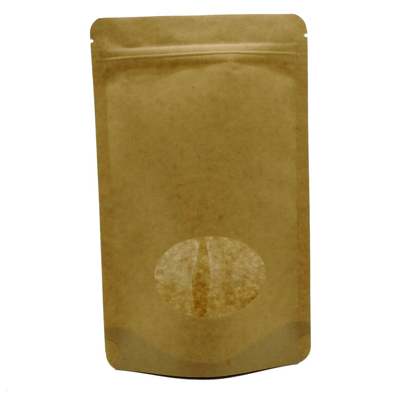 6.Biodegradable PLA and yellow kraft paper stand up packaging bags (17)