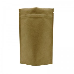 Vrečke za stoječo embalažo iz biorazgradljivega PLA in rumenega kraft papirja