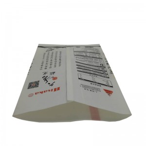 PLA και βαμβακερό χαρτί πίσω σφραγισμένες σακούλες συσκευασίας για συσκευασία σίτου