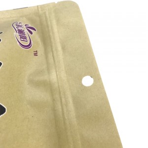 Kreativne smeđe vrećice za pakiranje od kraft papira i PLA osušene hrane s patentnim zatvaračem