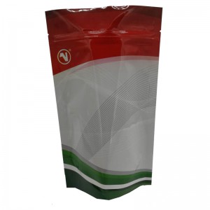 Color printed stand up aluminum foil packaging bags for coffee powder