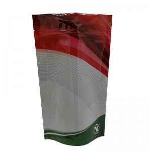 Color printed stand up aluminum foil packaging bags para sa coffee powder