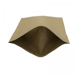 Embalaje de nueces de papel artesanal marrón sin ningún tipo de impresión