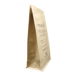 Bolsas de embalaje de granos de café biodegradables de pie con cremallera fácil