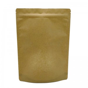 Brown craft paper French fries packaging bags without any printing