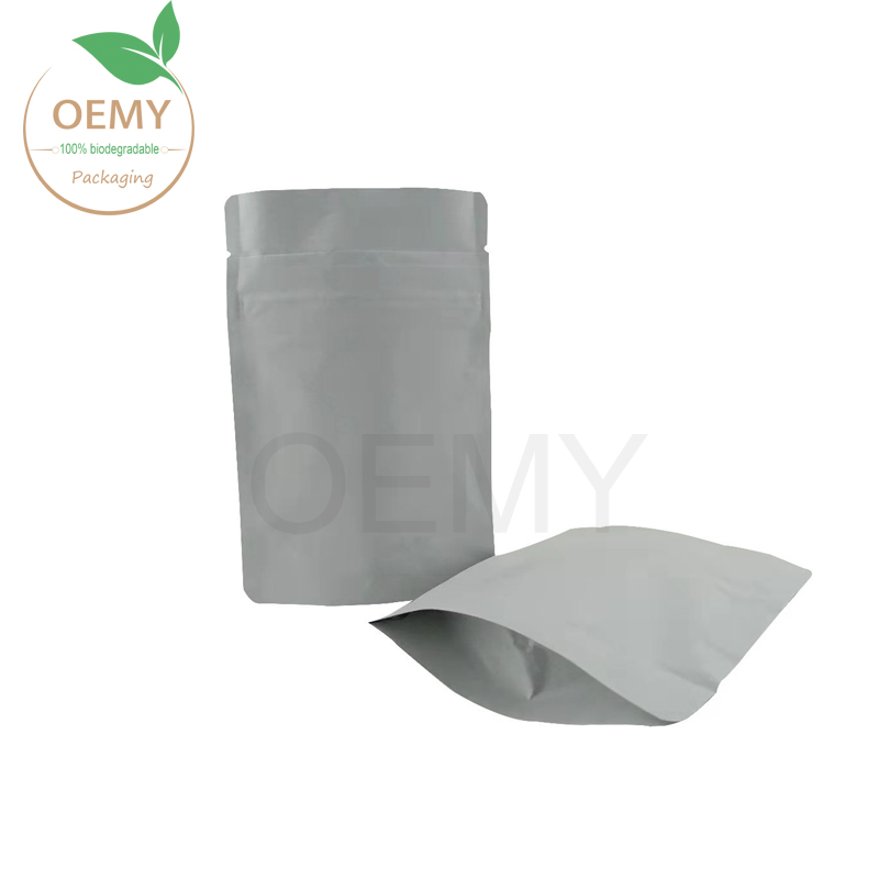 Stand up pouch with child resistant zipper, that made of fully biodegradable packaging bags. Featured Image
