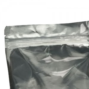 Biologicky odbúrateľné papierové vrecko Kraft s priehľadným okienkom na prášok na čaj a kávu