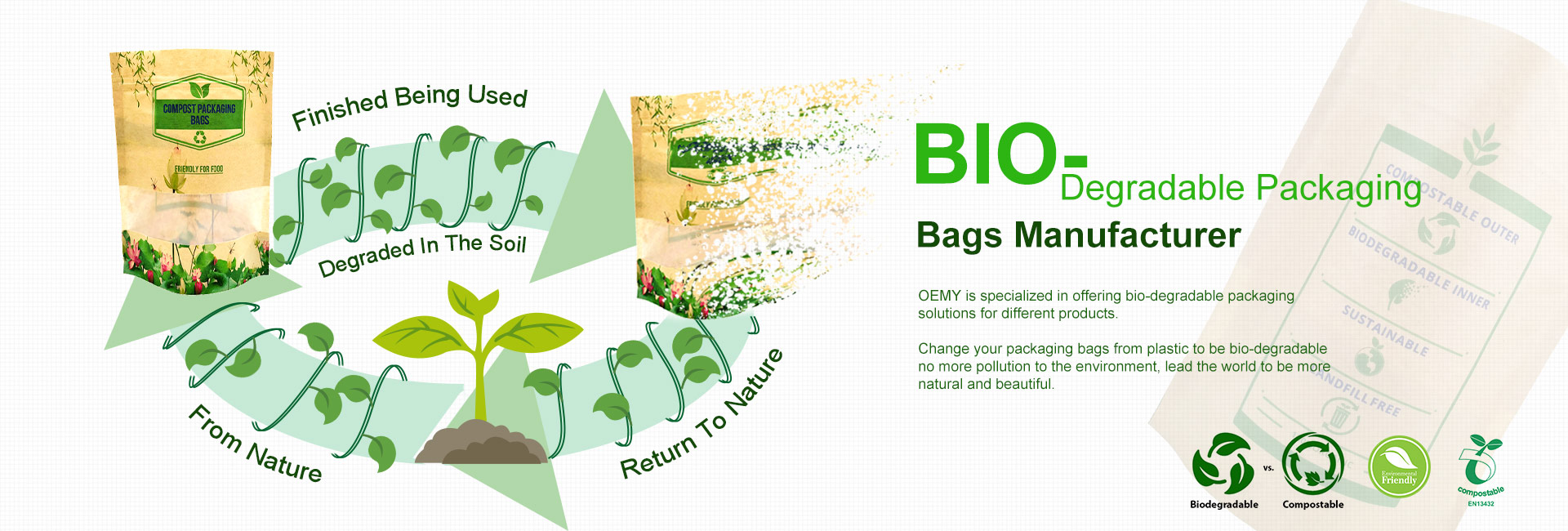 Imballaggio biodegradabile