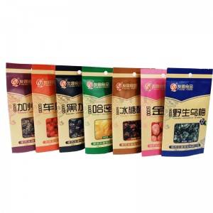China manufacturer of colorful printing kraft paper packaging bags for dried food