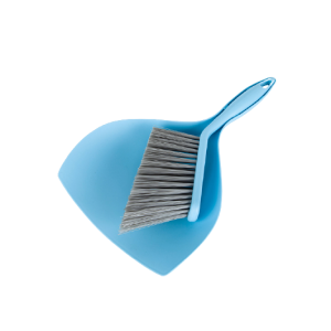 Mini Dust Pan and Brush, Portable Dust Pan, Tiny Dust Pan and Brush Set, Premium Dustpan, Mini Hand Broom and Dustpan Set for Floor, Sofa, Desk, Keyboard, Car, Dog, Cat and Other Pets blue,white co...