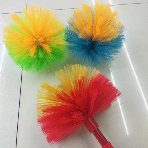 Cobweb Duster Extendable Brush High Reach Tailing Fan Duster Telescoping Pole Medium Stiff Bristles Long Handle PP Duster for Orient Cleaning