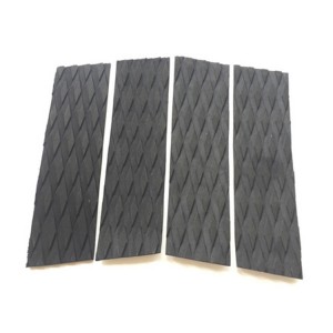 I-Surfboard Traction Pad 4 Piece Front Traction Pads Diamond Grooved EVA Foam Grip Fit for Longboard, Shortboard