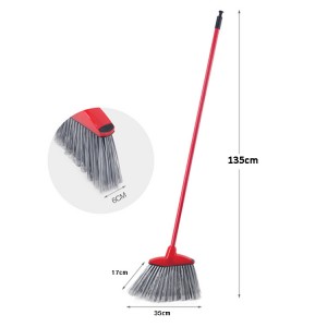 120cm long iron pole plastic diagonal corner sweeping yard broom