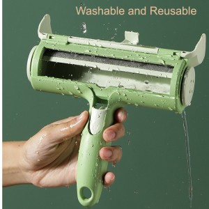 Limpieza lavable Llint rodillo removedor de pelo de mascotas cepillo de ropa reutilizable