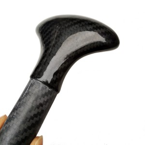 3k carbonfiber paddle top handle head T shape plug sup board paddle