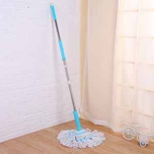 Easy Wringing Twist Mop Памучни повторно полнење влажни џогери за чистење на подот, комерцијално чисто за домаќинство Тврдо дрво, винил, плочки